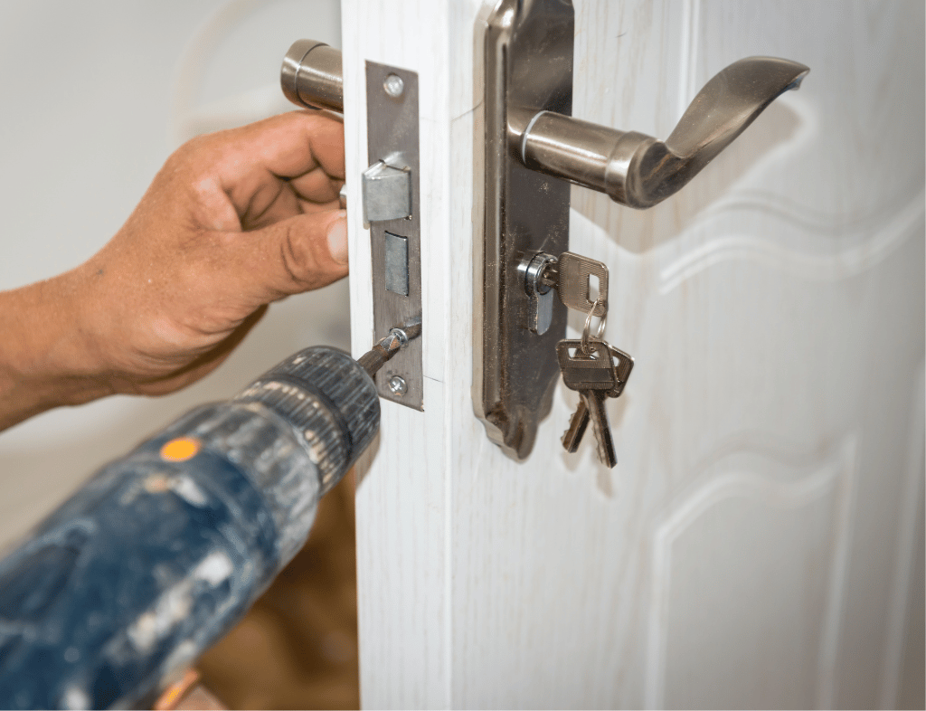 Lock replacement on a residential door